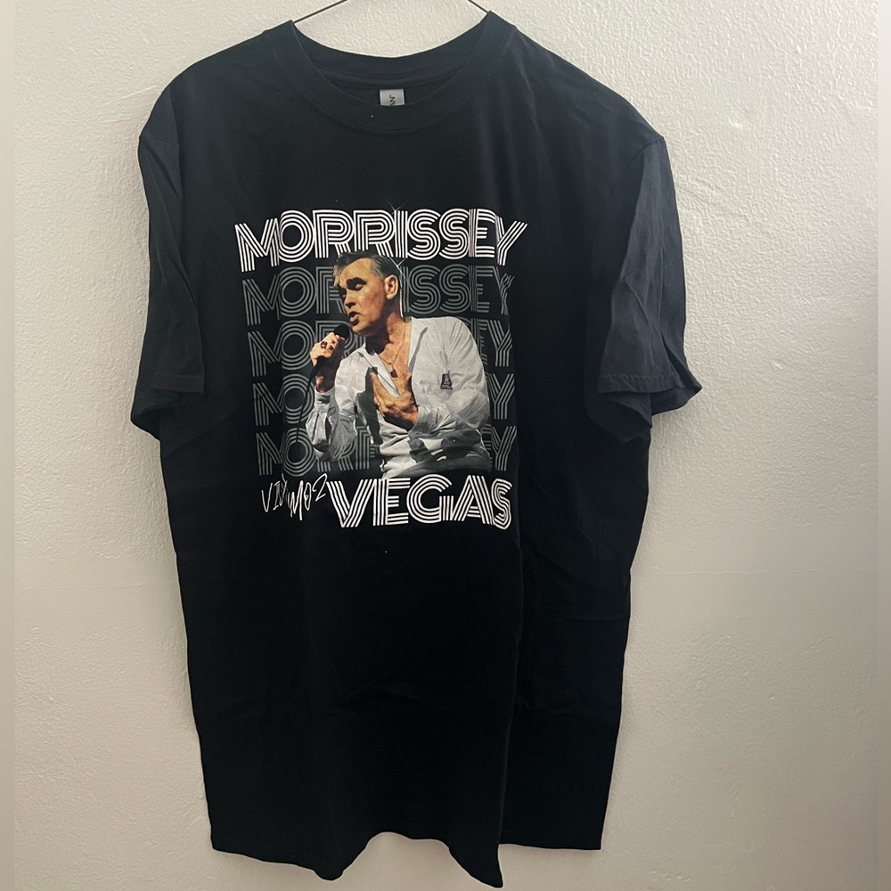 MORRISSEY T-SHIRT MORRISSEY LAS VEGAS CONCERT T-SHIRT THE SMITHS LARGE